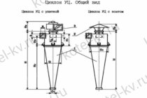 Циклон УЦ чертеж