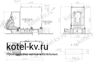 Чертеж котла КВм 1860 ТШПМ